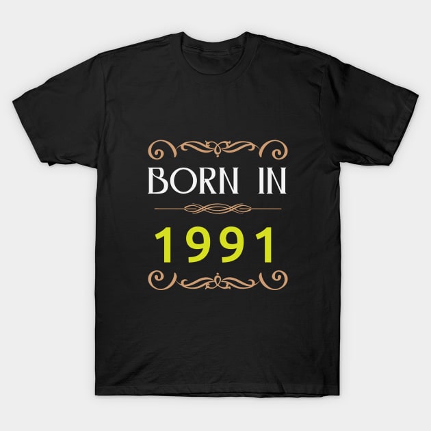 Born in 1991 Made in 90s T-Shirt by artfarissi